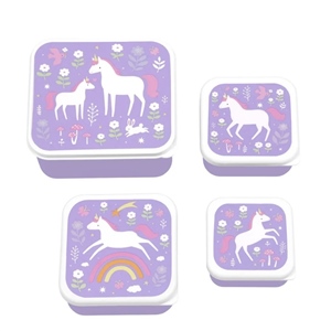 Snackbox Einhorn Lila 423012