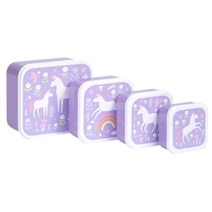 Snackbox Einhorn Lila 423012